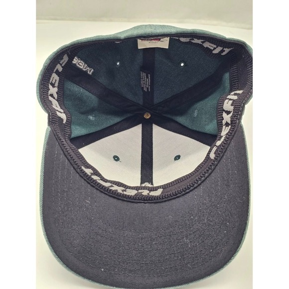 Volcom Full Stone Hthr Flexfit Cap -Green Flex-fit Size S-M Kid Youth - Picture 3 of 7